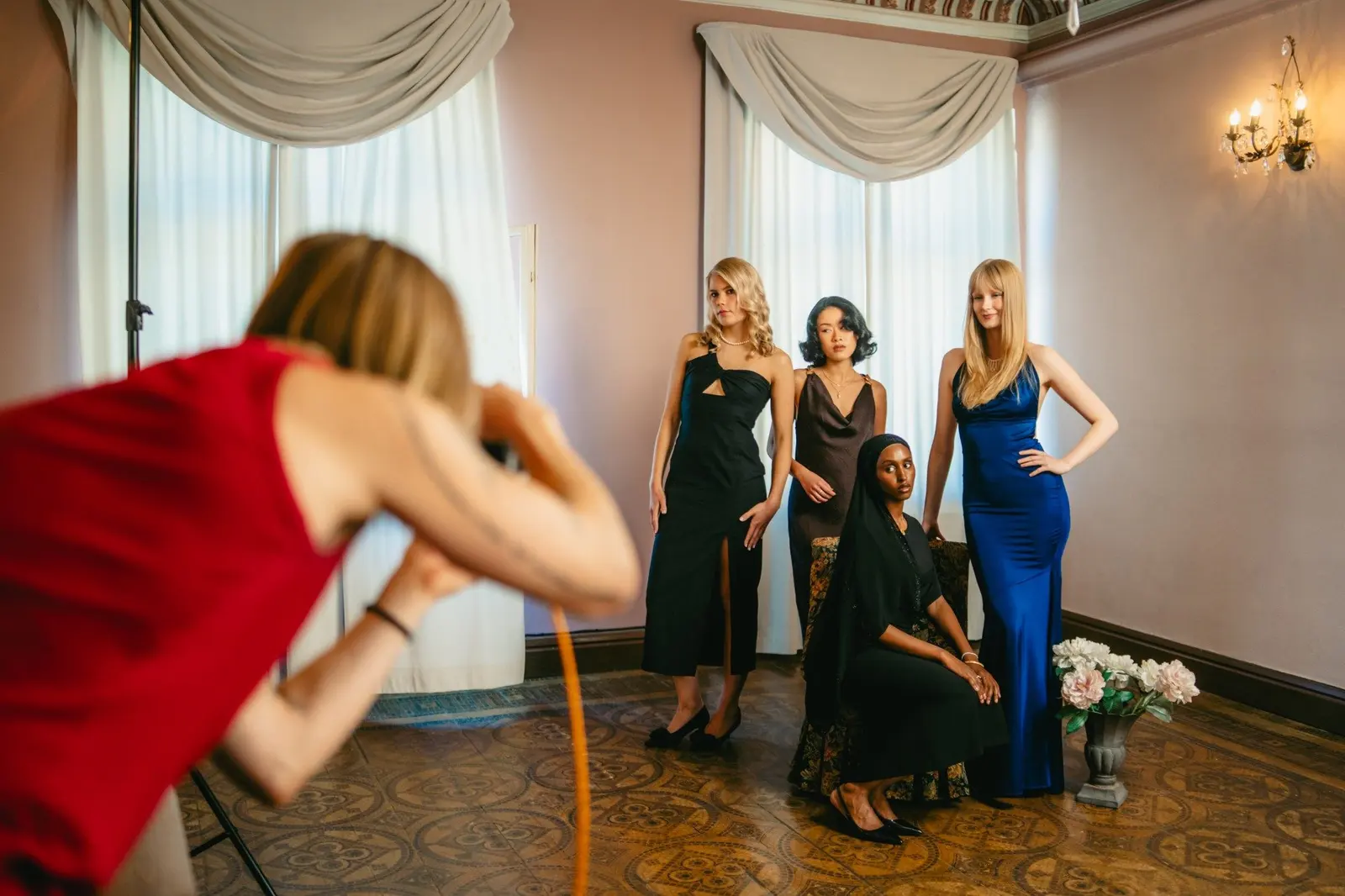 Fashcene Reverie campaign film, cinematography: Behind the scenes. Photo: Jaakko Meyn