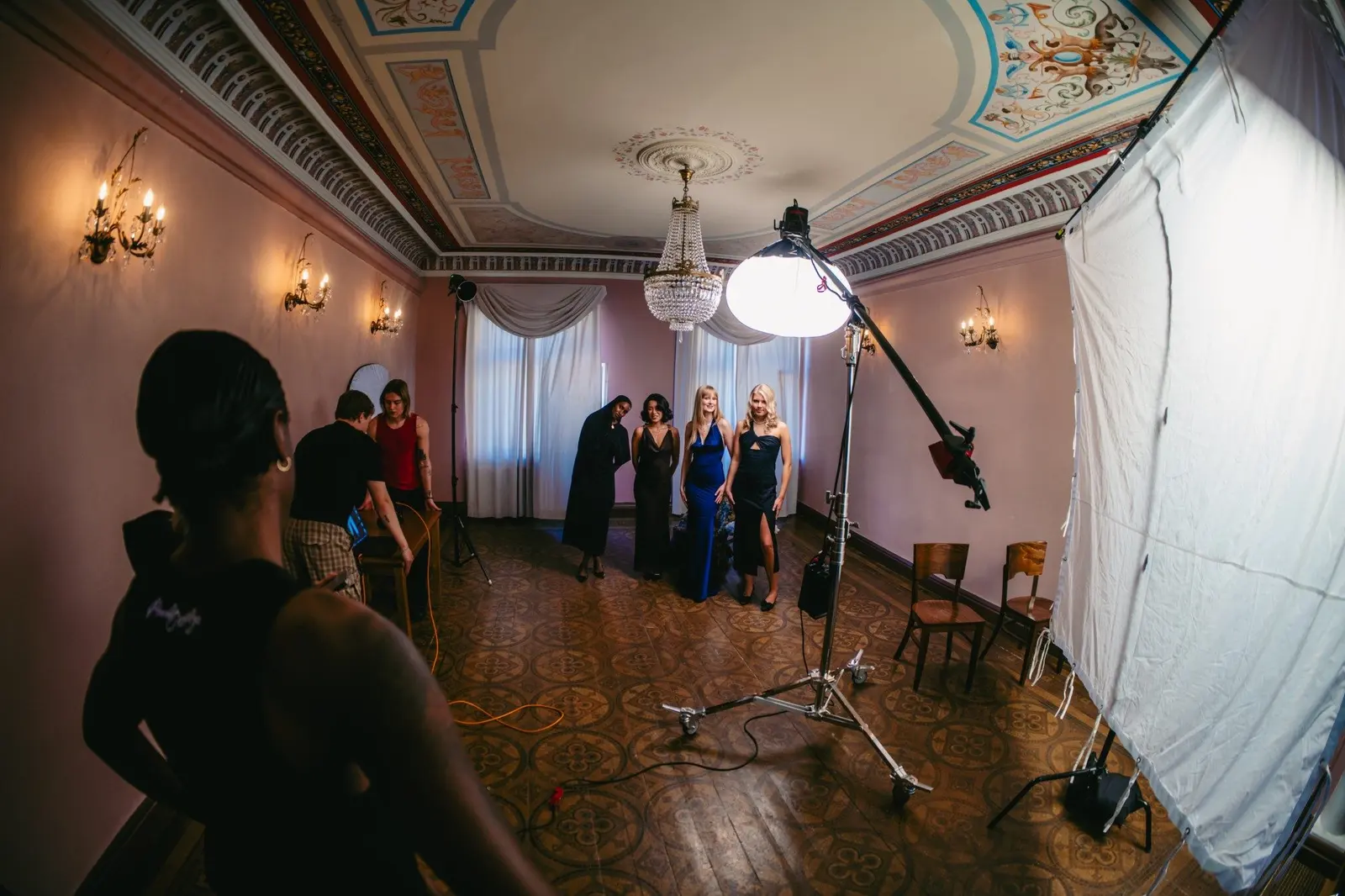 Fashcene Reverie campaign film, cinematography: Behind the scenes. Photo: Jaakko Meyn