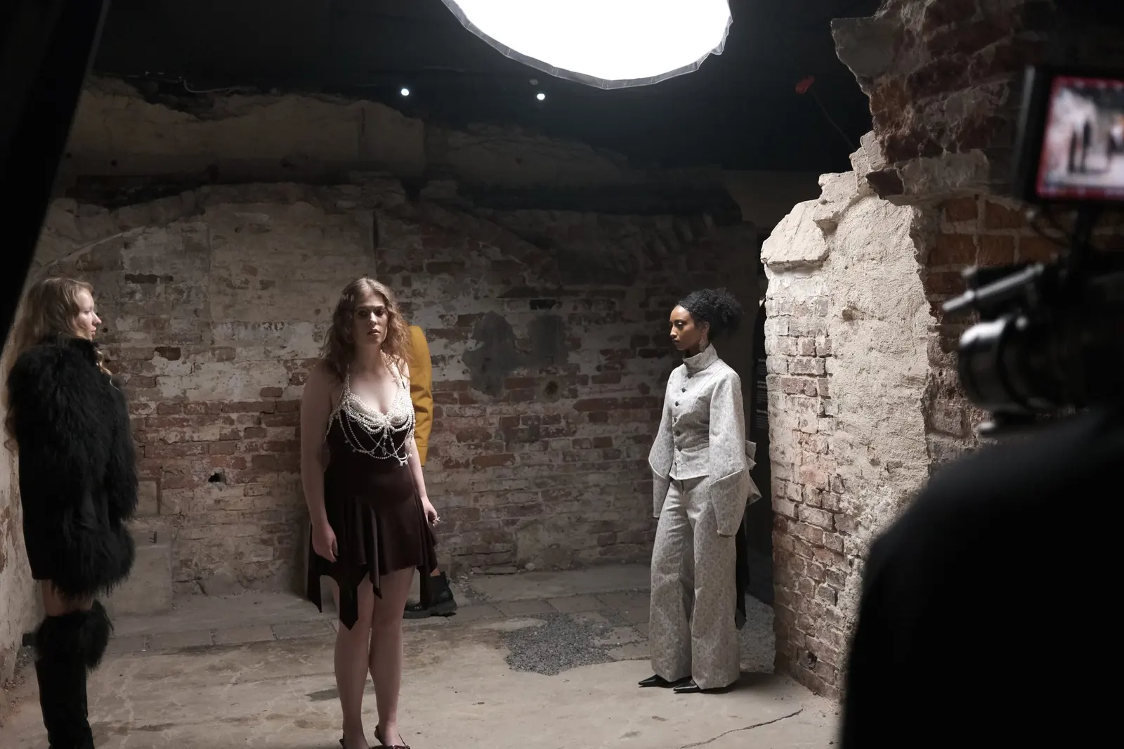 Fashcene Reverie campaign film, cinematography: Behind the scenes. Photo: Benjamin Hirviniemi